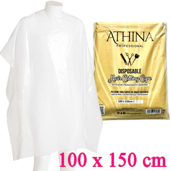 Imagine Pelerine ALBE 100 x 150cm frizerie/coafor set 50 buc - ATHINA