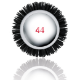Imagine Perie de coafat 44mm – Master-Ion