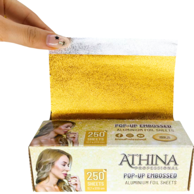 Folie aluminiu POP-UP Embosata 12,7 x 27,9cm AURIE 250buc - ATHINA