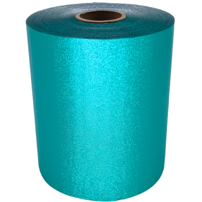 Folie aluminiu Embosata 12,7cm x 100metri TURQOUISE cu cutter - ATHINA
