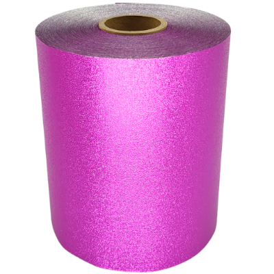 Folie aluminiu Embosata 12,7cm x 100metri MAGENTA cu cutter - ATHINA